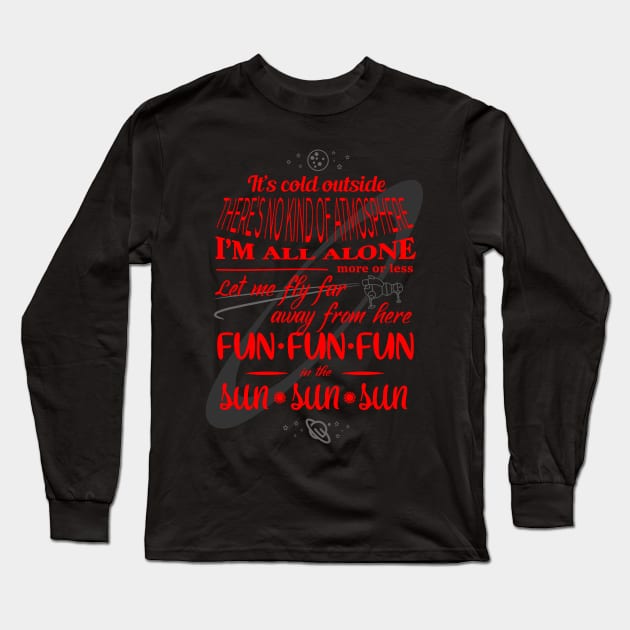 Red Dwarf Theme Song Long Sleeve T-Shirt by BobbyShaftoe